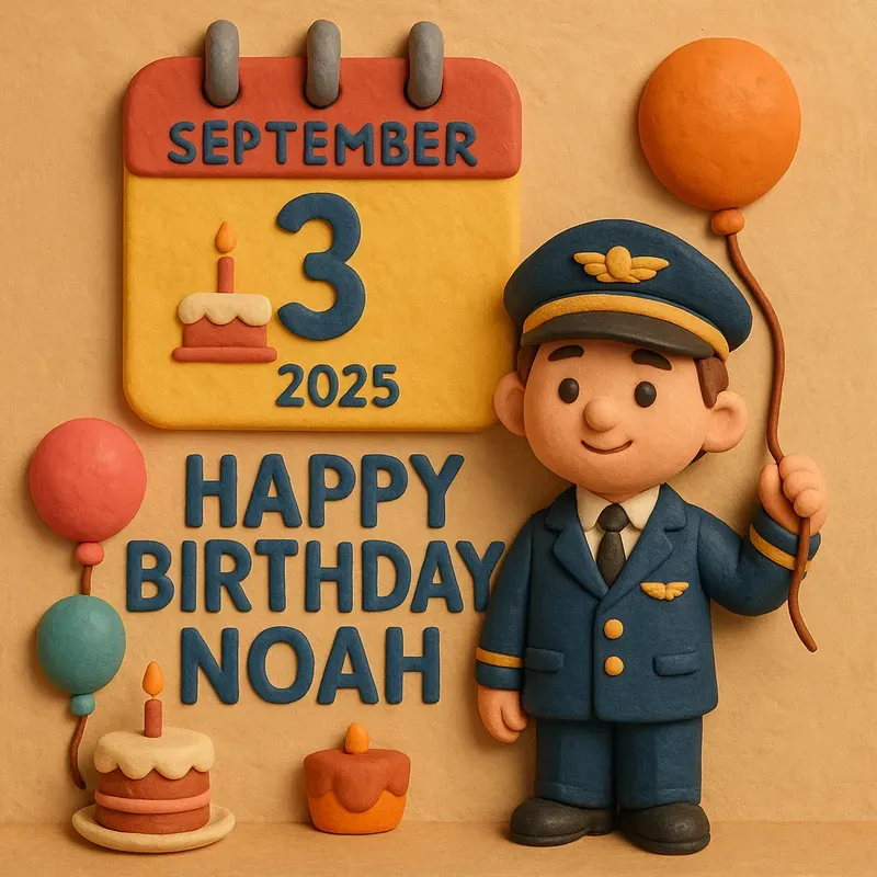 Charming 3d Clay Birthday Scenes