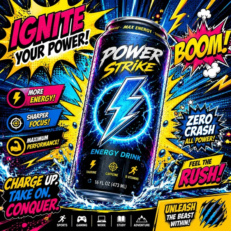 Pop Art Comic Product Ad Creator Packs