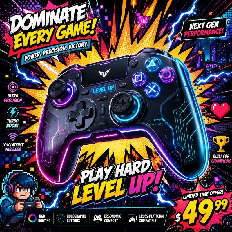 Pop Art Comic Product Ad Creator Packs