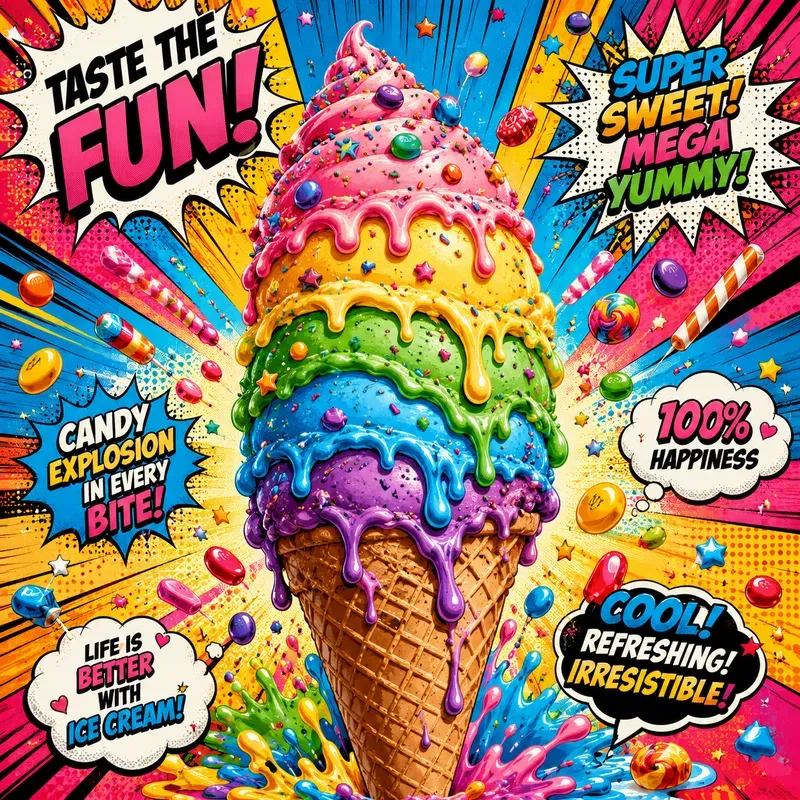 Pop Art Comic Product Ad Creator Packs