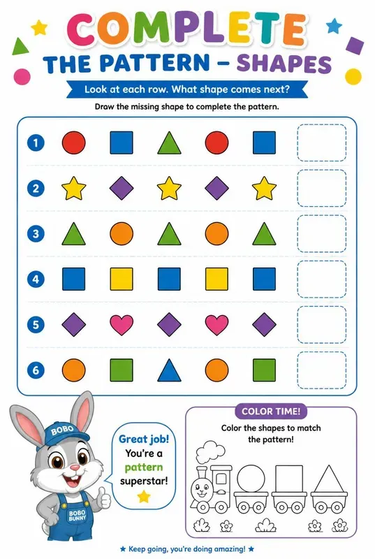 Preschool Worksheet Activity Generator