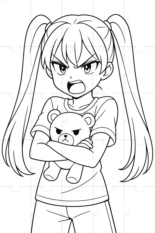 Anime Style Coloring Pages
