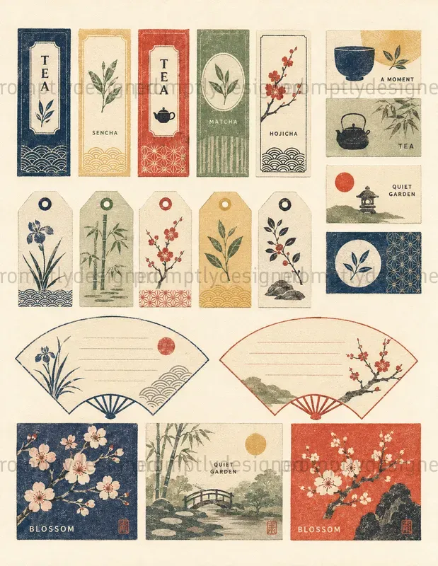 Japanese Inspired Ephemera