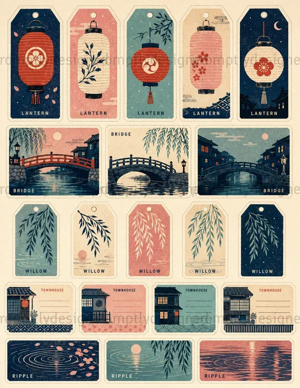 Japanese Inspired Ephemera