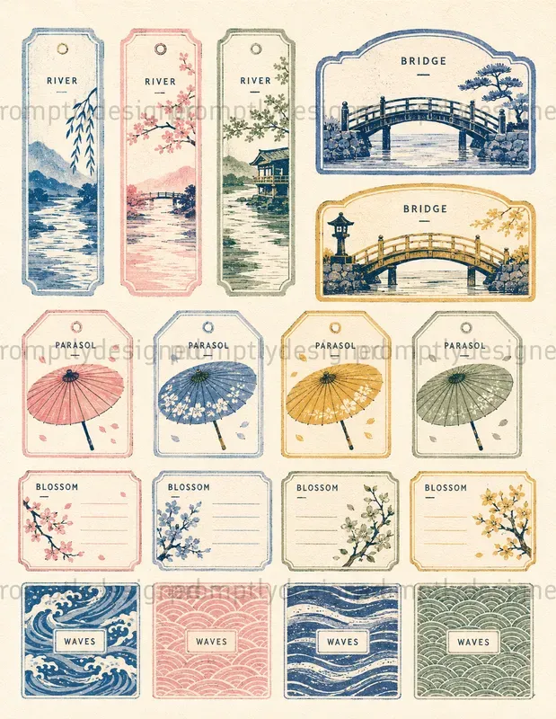 Japanese Inspired Ephemera