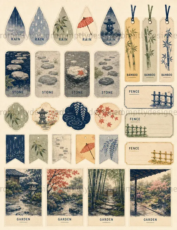 Japanese Inspired Ephemera