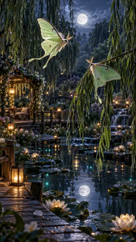 Luna Moth Moon Gardens