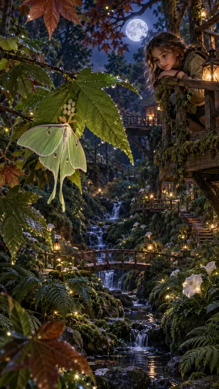 Luna Moth Moon Gardens