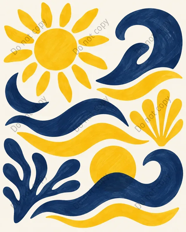 Paper Cutout Abstract Art Prints