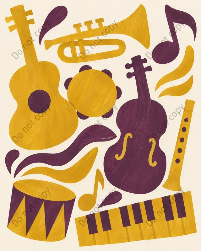 Paper Cutout Abstract Art Prints