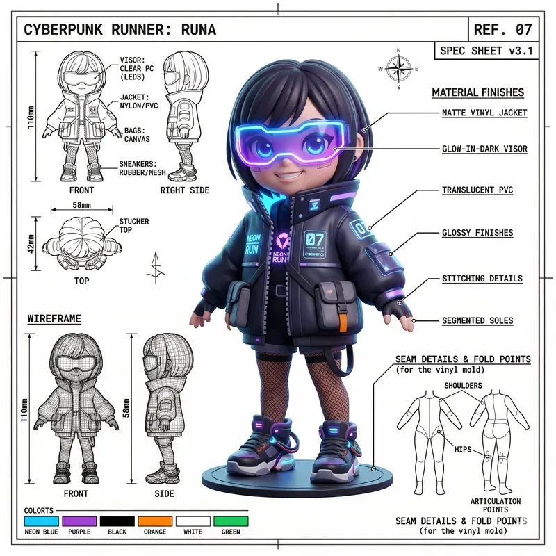 3D Chibi Toy Blueprints