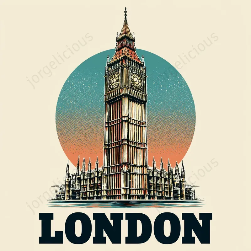 Retro Landmark Travel Poster Designs