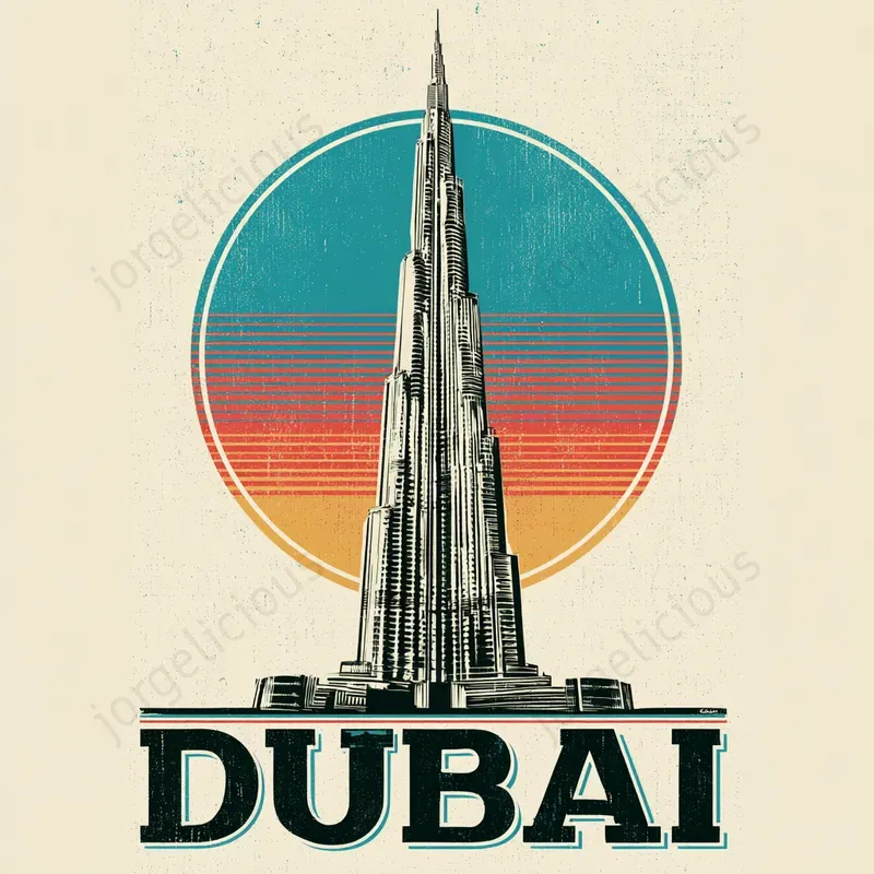 Retro Landmark Travel Poster Designs