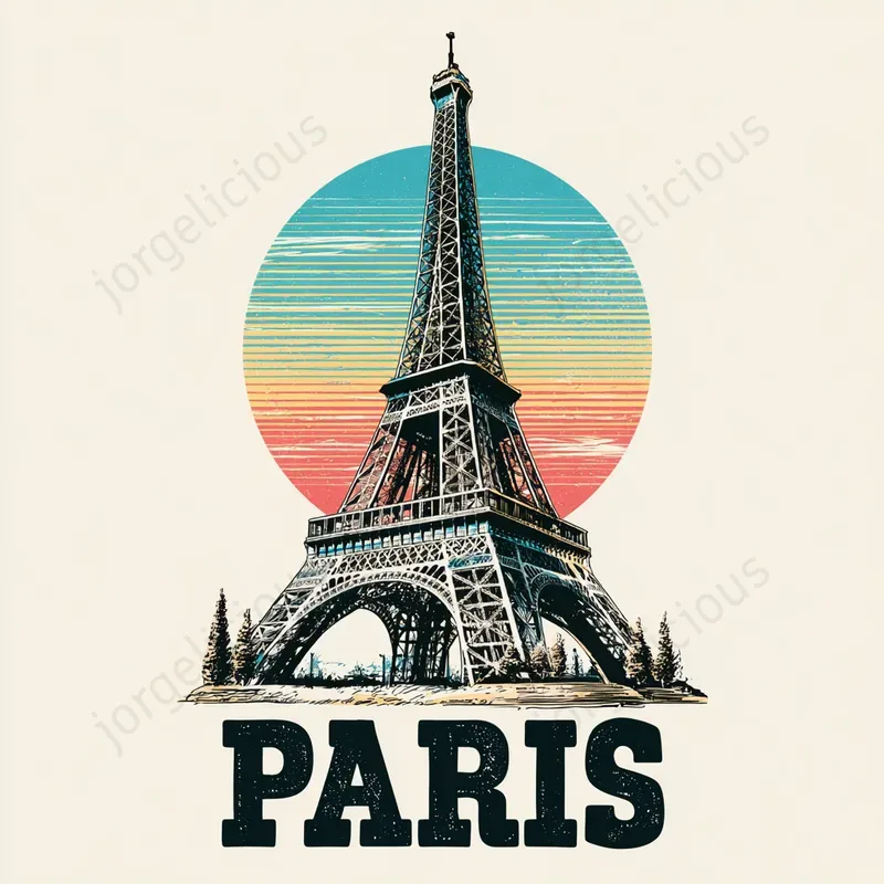 Retro Landmark Travel Poster Designs