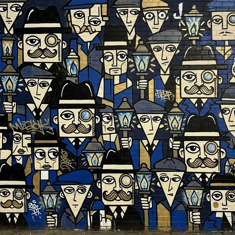 Urban Graffiti Character Doodle Collages