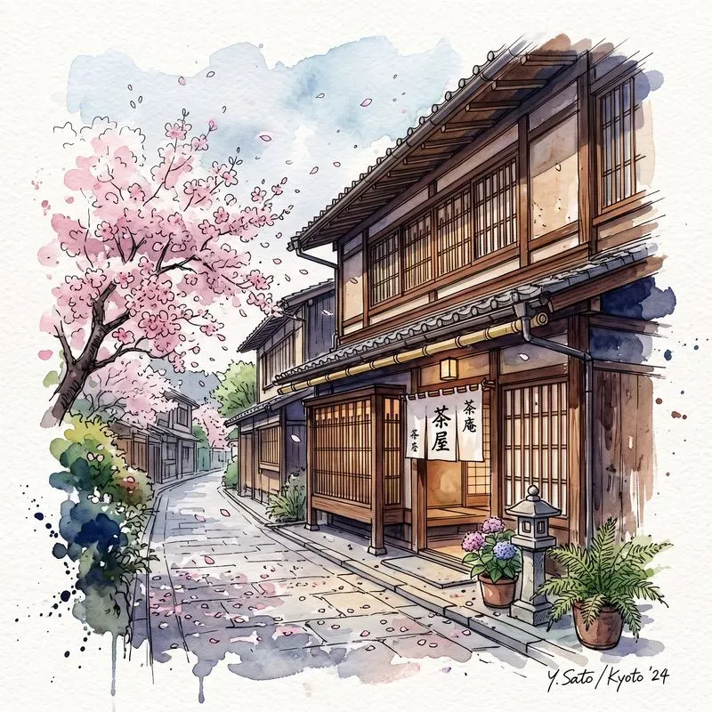 Architectural Watercolor Sketches
