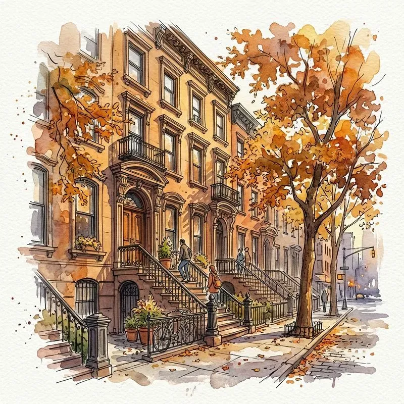 Architectural Watercolor Sketches
