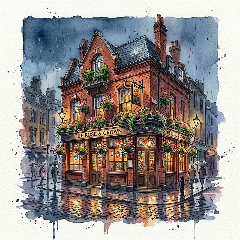 Architectural Watercolor Sketches