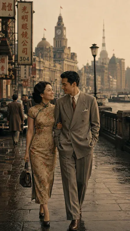 1950s Romance Couple Wallpapers