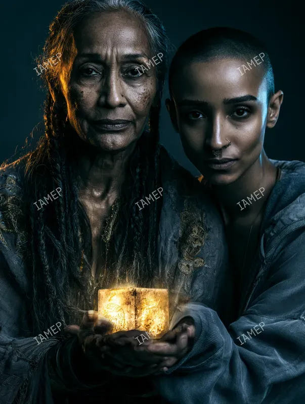 Neon Mystic Portrait Photos