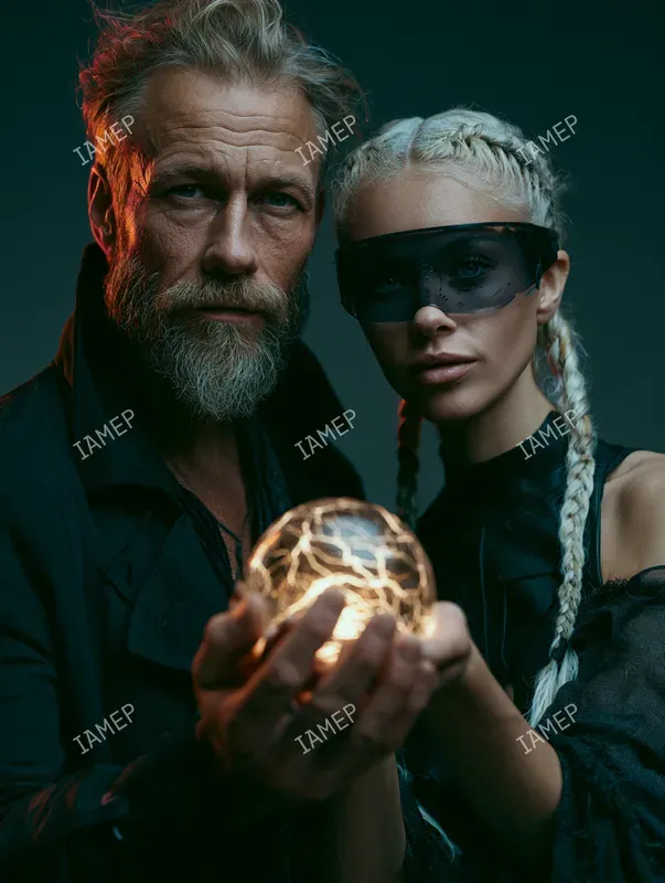 Neon Mystic Portrait Photos