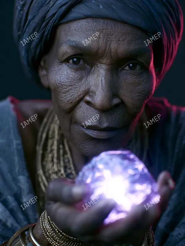 Neon Mystic Portrait Photos