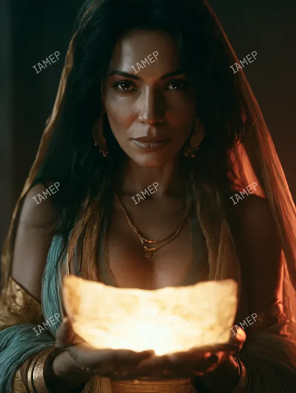 Neon Mystic Portrait Photos