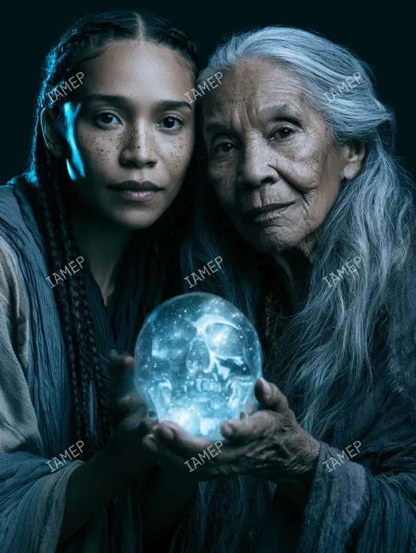 Neon Mystic Portrait Photos