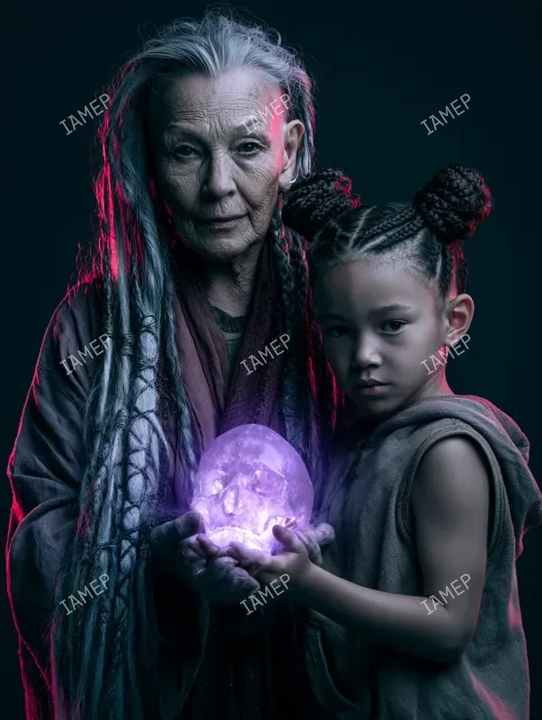 Neon Mystic Portrait Photos