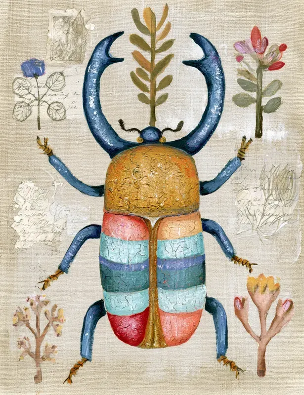 Painted Animals Junk Journal Half Papers