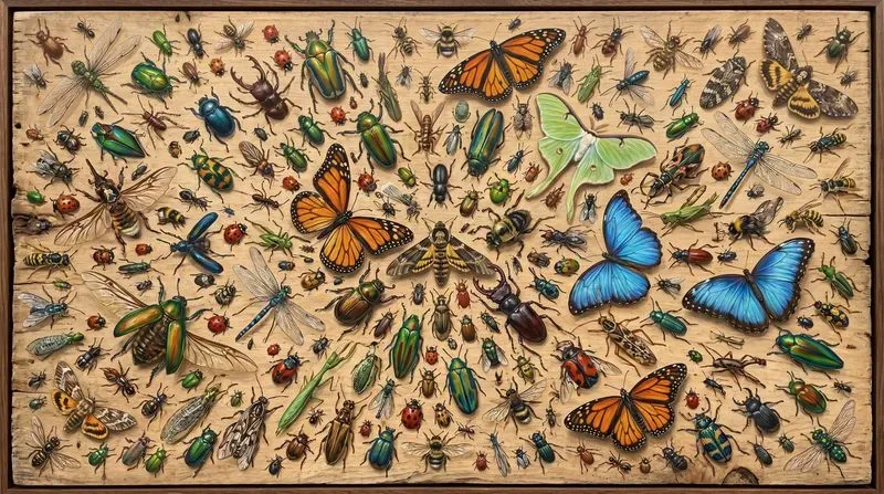 Dense Collection Array Collage Art