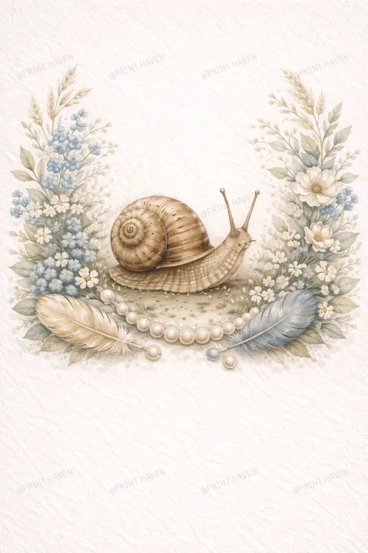 Shabby Chic Garden Day Watercolor Art