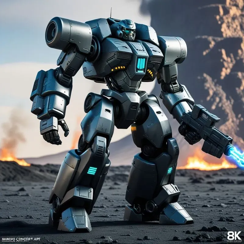 Scifi Mech Warrior Combat Units