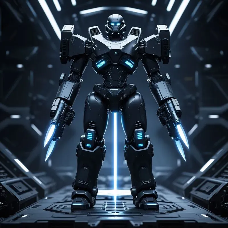 Scifi Mech Warrior Combat Units