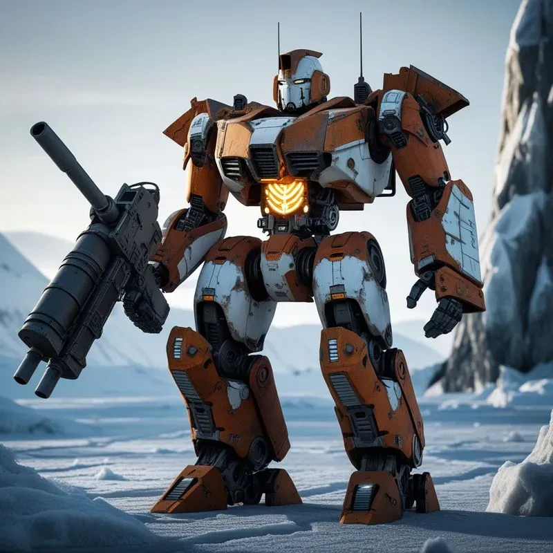 Scifi Mech Warrior Combat Units