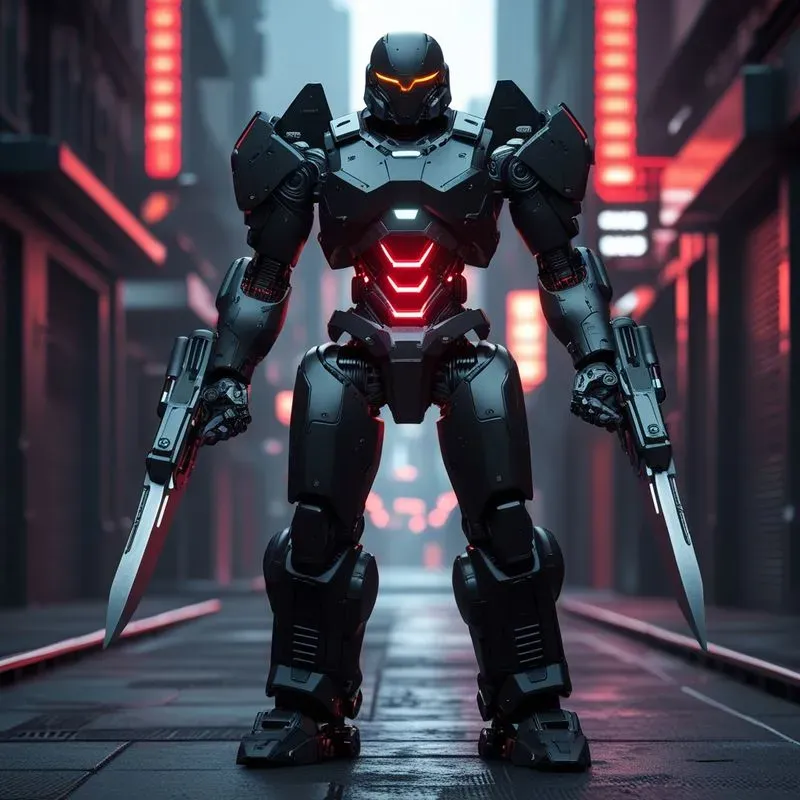 Scifi Mech Warrior Combat Units
