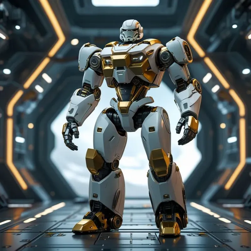 Scifi Mech Warrior Combat Units