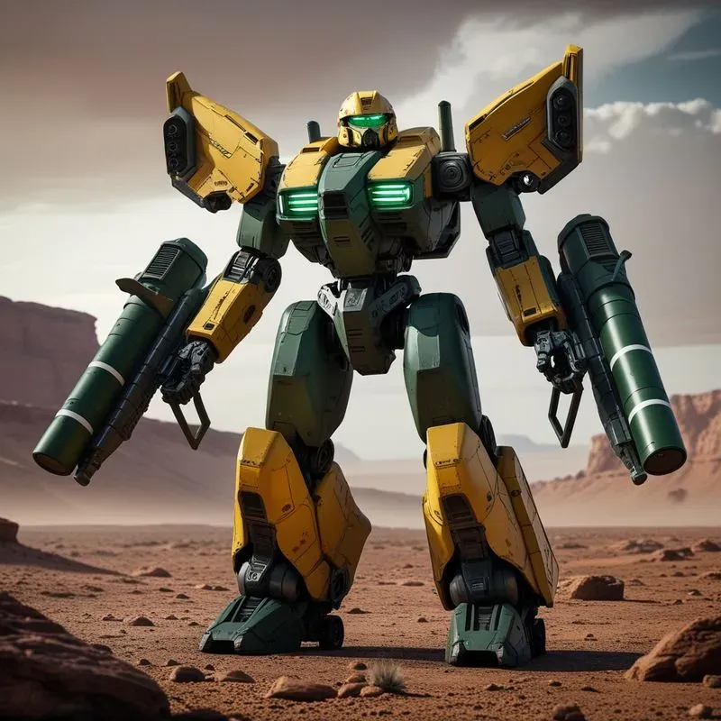 Scifi Mech Warrior Combat Units