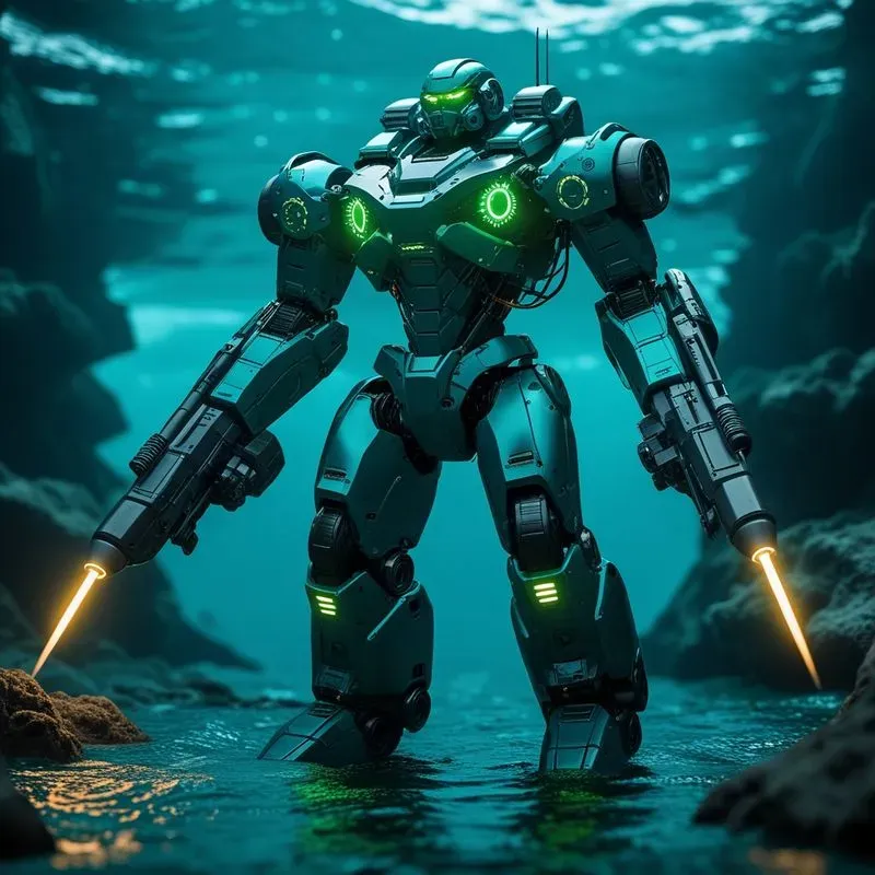 Scifi Mech Warrior Combat Units