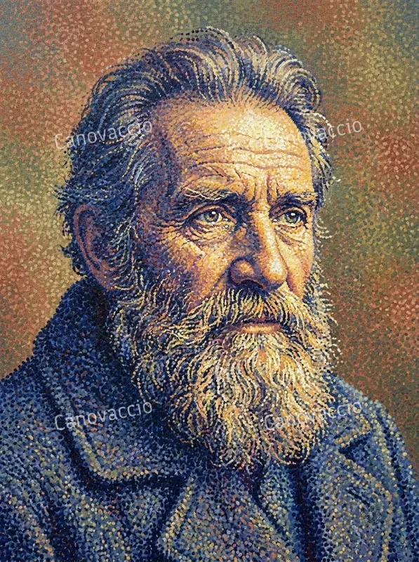 Neoimpressionist Pointillist Portraits