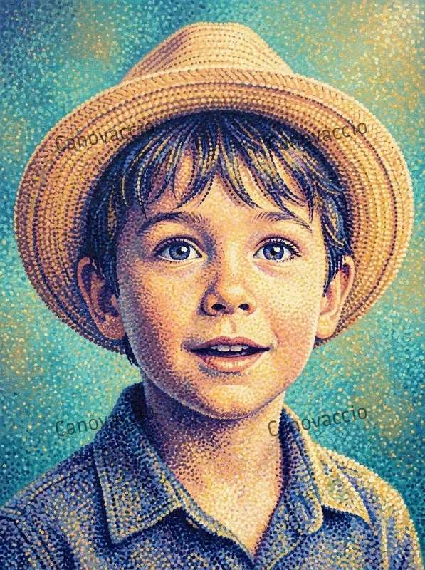 Neoimpressionist Pointillist Portraits