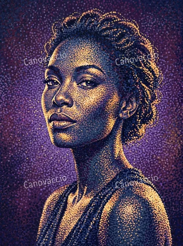Neoimpressionist Pointillist Portraits