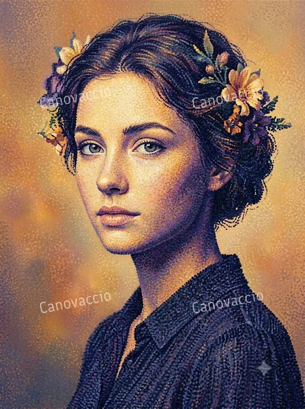 Neoimpressionist Pointillist Portraits