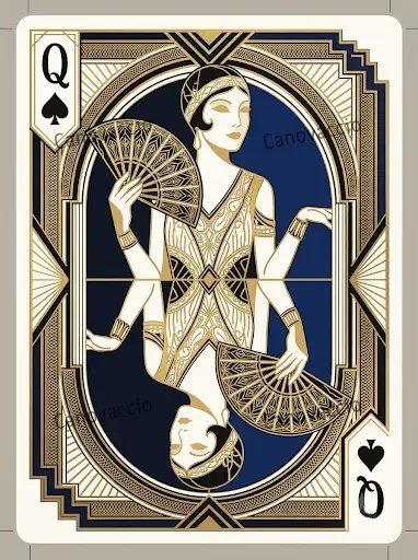 Art Deco Luxury Playing Card Faces