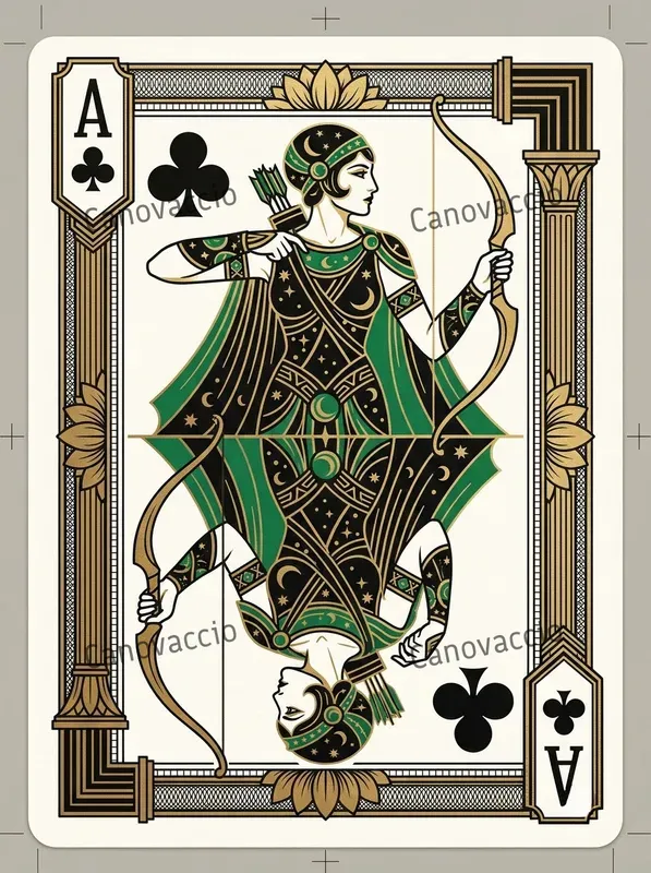 Art Deco Luxury Playing Card Faces