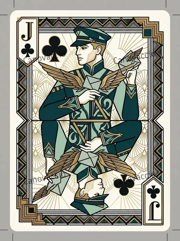 Art Deco Luxury Playing Card Faces