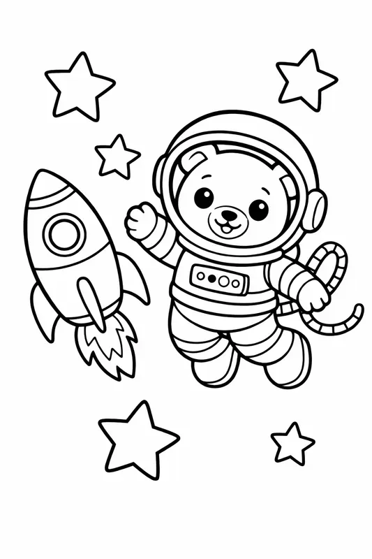 Bold Borderless Kids Coloring