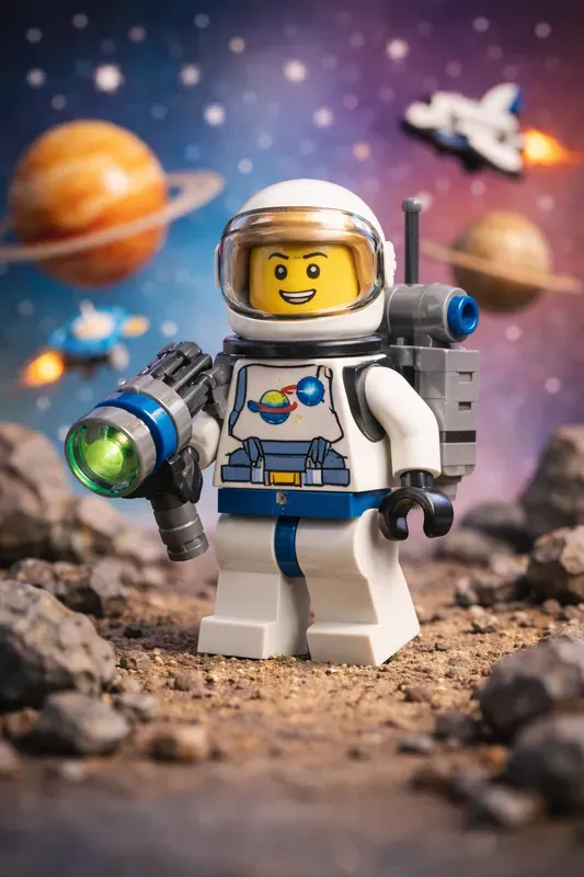 Cinematic Lego Space Toys 4K