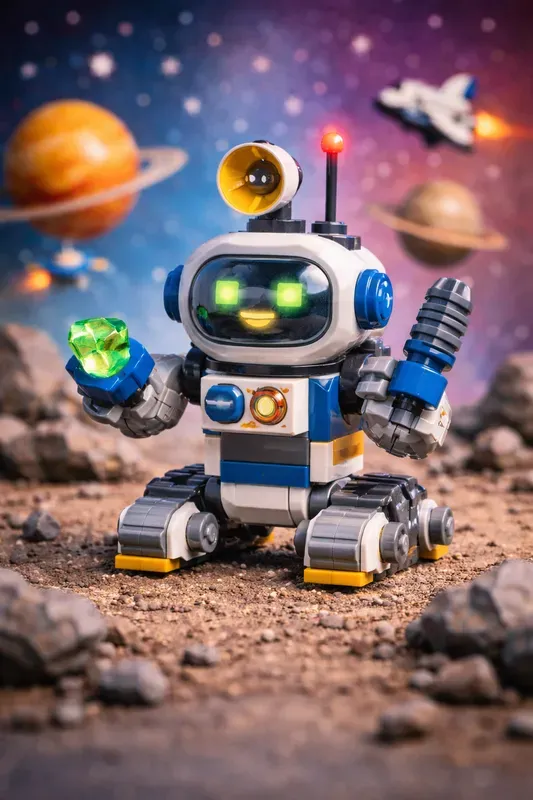 Cinematic Lego Space Toys 4K