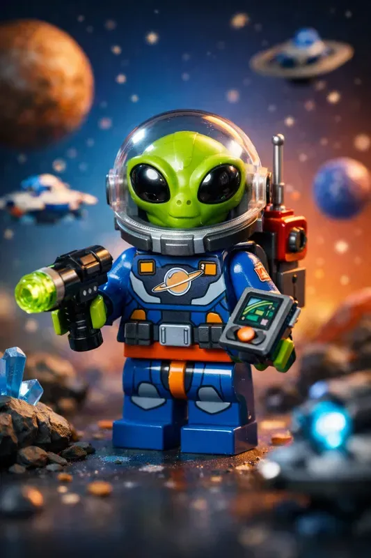 Cinematic Lego Space Toys 4K